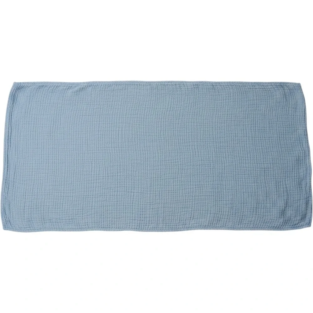 Parachute Cloud Cotton King Pillow Shams Set 2 Sky Blue Organic Gauze Luxury
